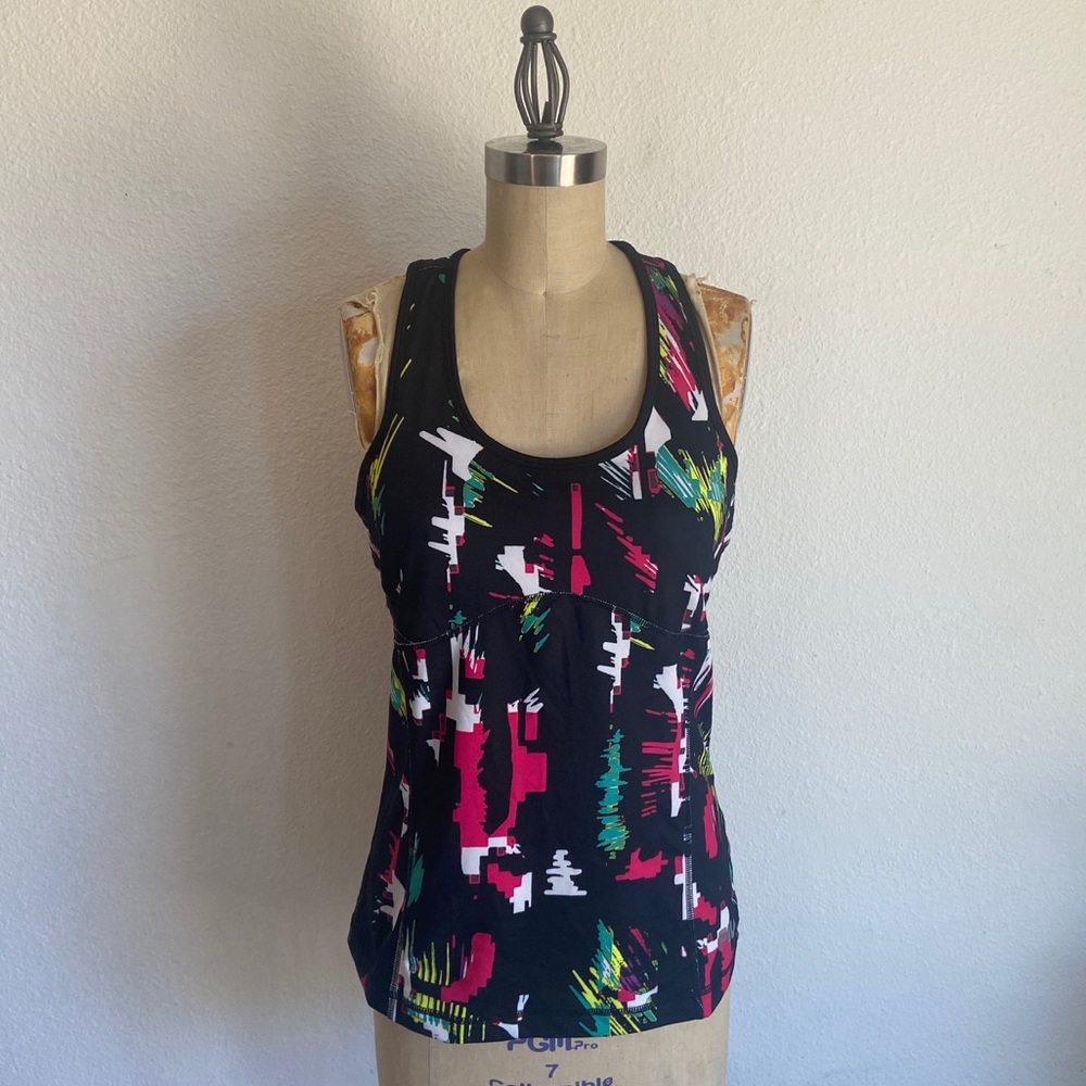 FILA black drifit work out tank top